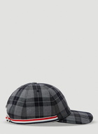 Tartan Baseball Cap in Grey