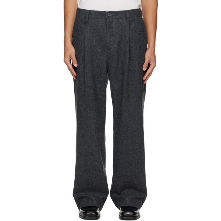 Photo: Solid Homme Gray Melton Trousers