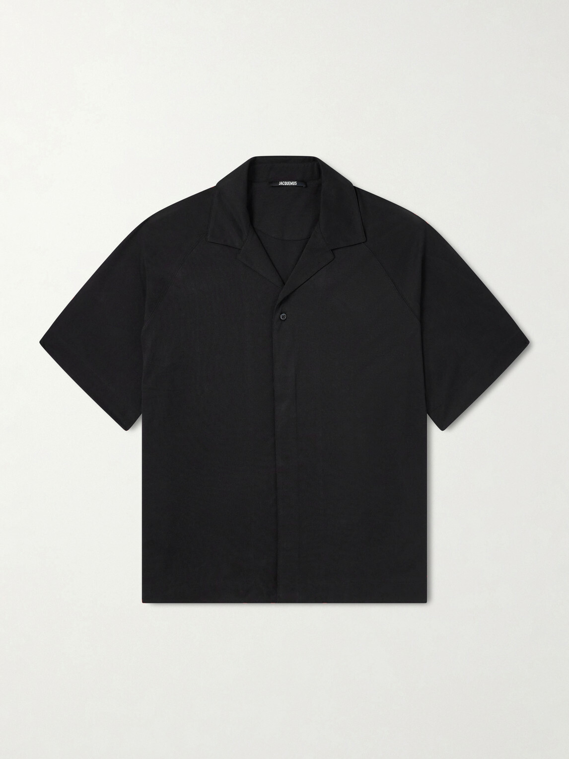 Jacquemus - La Chemise Jean Atelier Camp-Collar Jersey Shirt - Black
