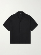 Jacquemus - La Chemise Jean Atelier Camp-Collar Jersey Shirt - Black