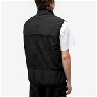 Comme Des Garçons Homme Men's Micro Fur Vest in Black