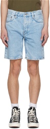 Nudie Jeans Blue Seth Denim Shorts