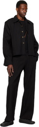 Tondolo Black Gilled Trousers
