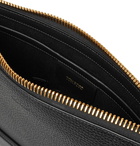 TOM FORD - Full-Grain Leather Pouch - Men - Black