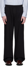 HOPE Black Elasticated Wide Leg Trousers