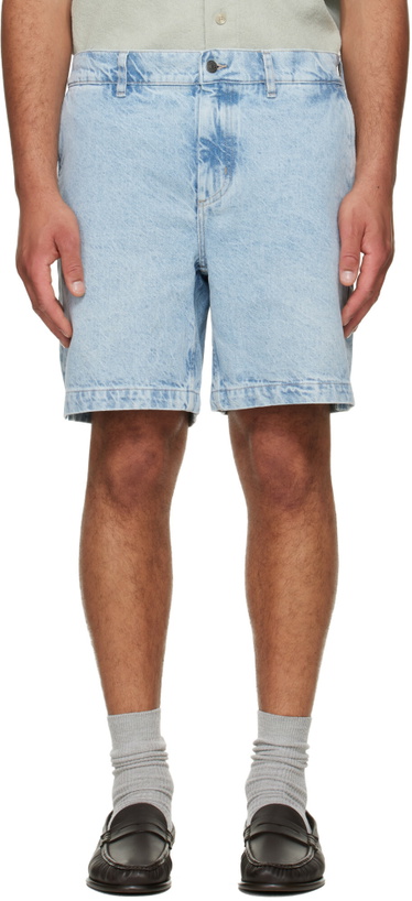 Photo: BOSS Blue Faded Denim Shorts