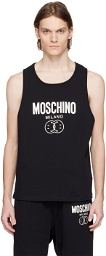 Moschino Black Printed Tank Top