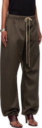 Fear of God ESSENTIALS Brown Satin Lounge Pants