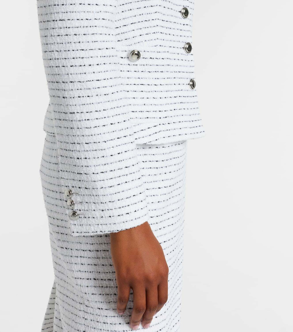 Alessandra Rich Striped tweed jacket