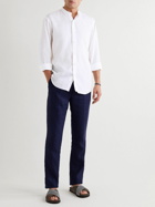 Turnbull & Asser - Blake Grandad-Collar Linen Shirt - White