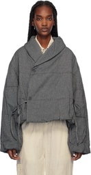Deiji Studios SSENSE Exclusive Black & White Bubble Jacket