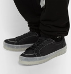 Rhude - V1 Leather-Trimmed Nylon Sneakers - Black