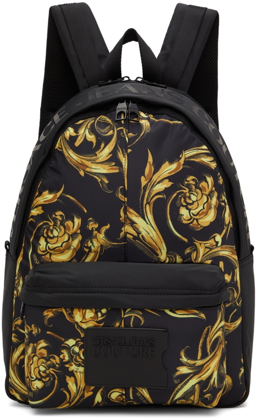 Photo: Versace Jeans Couture Black Regalia Baroque Backpack