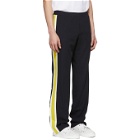Valentino Navy and Yellow Striped Lounge Pants