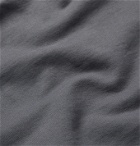 Jeanerica - Fleece-Back Organic Cotton-Jersey Half-Zip Sweatshirt - Gray