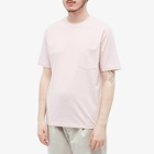 Beams Plus Men's Pocket T-Shirt in Pink