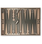 Brunello Cucinelli - Krion, Walnut and Stainless Steel Backgammon Set - Brown