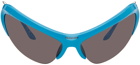 Balenciaga Blue Wire Cat Sunglasses
