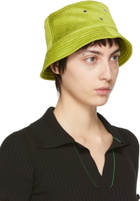 Bottega Veneta Yellow Intreccio Jacquard Bucket Hat