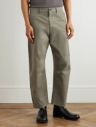 Nili Lotan - Carpenter Straight-Leg Cropped Cotton-Blend Twill Trousers - Brown