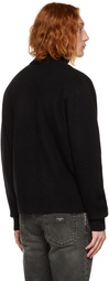 Versace Jeans Couture Black Zip-Up Sweater