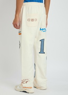 Honor The Gift 1988 Embroidered Cotton Sweatpants White