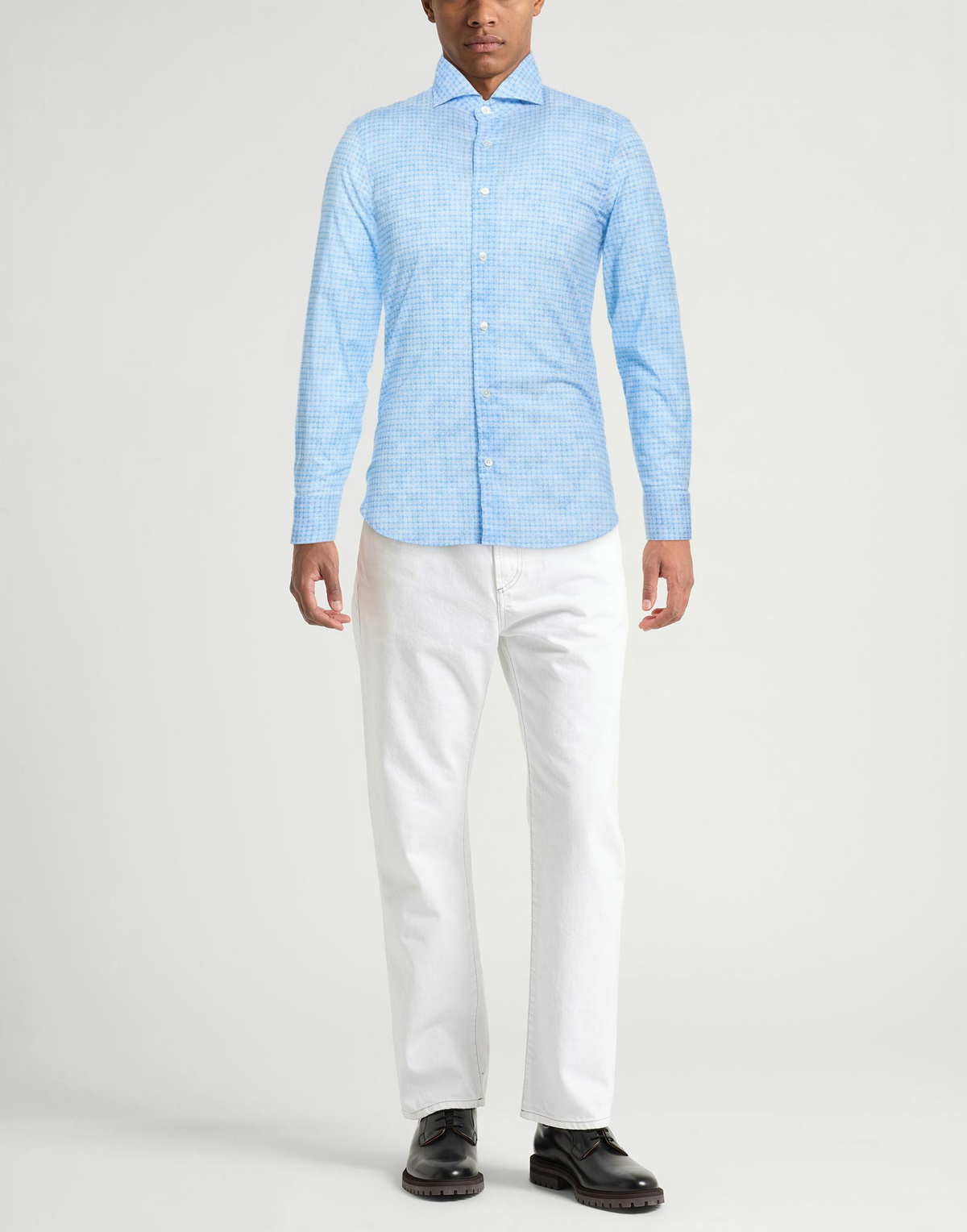 Fedeli Mens Shirt Light in Blue