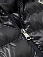 Moncler - Clai Logo-Detailed Webbing-Trimmed Quilted Shell Hooded Down Gilet - Black