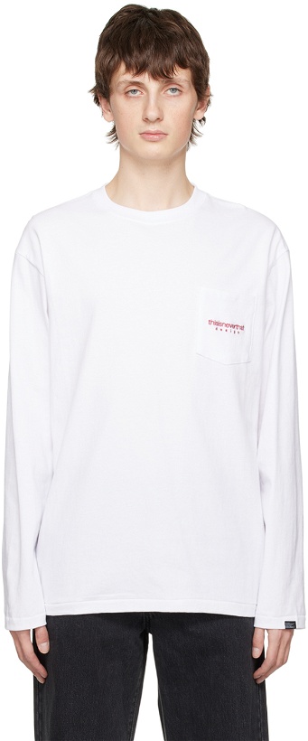 Photo: thisisneverthat White Pocket Long Sleeve T-Shirt