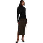 ISSEY MIYAKE Black October Cotton Baguette Turtleneck