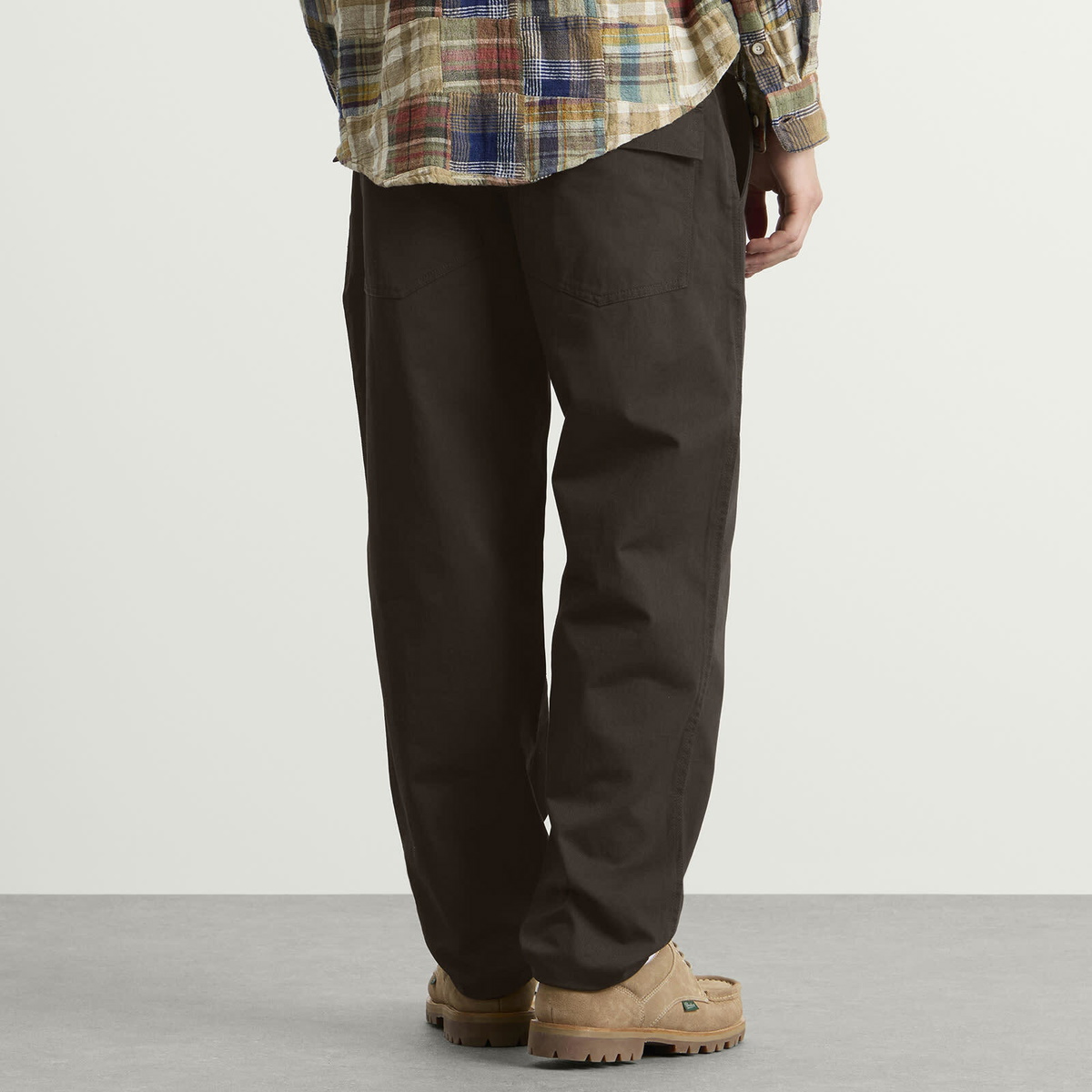 Universal Works Men's Twill Dizzy Trousers in Brown