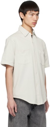 Lady White Co. Gray Button Shirt