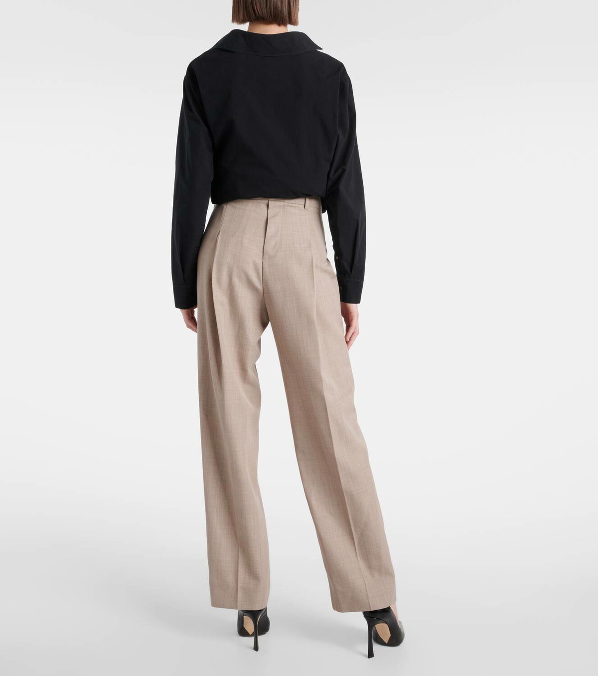 パンツ VICTORIA BECKHAM WOOL PANTS Victoria Beckham Virgin wool straight pants Victoria Beckham