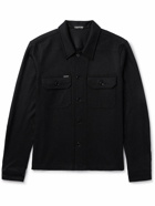 TOM FORD - Logo-Appliquéd Cashmere Overshirt - Black