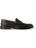VINNY's - New Townee Leather Penny Loafers - Black