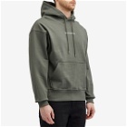Daily Paper Men's Logotype Relaxed Hoodie in Chimera Green