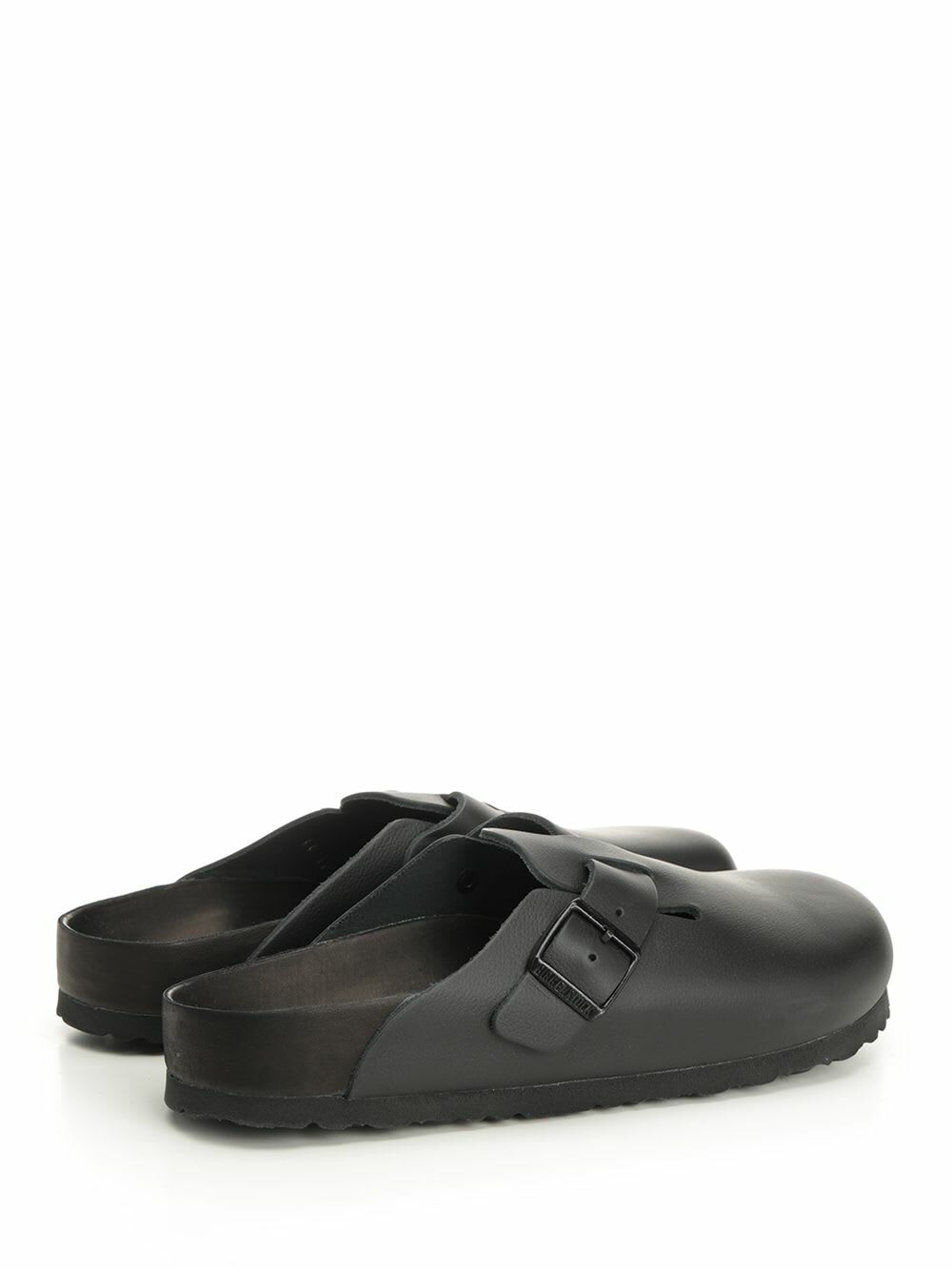 Birkenstock boston Black Leather Clog