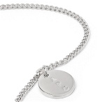 A.P.C. - Casey Logo-Engraved Silver-Tone Necklace - Silver