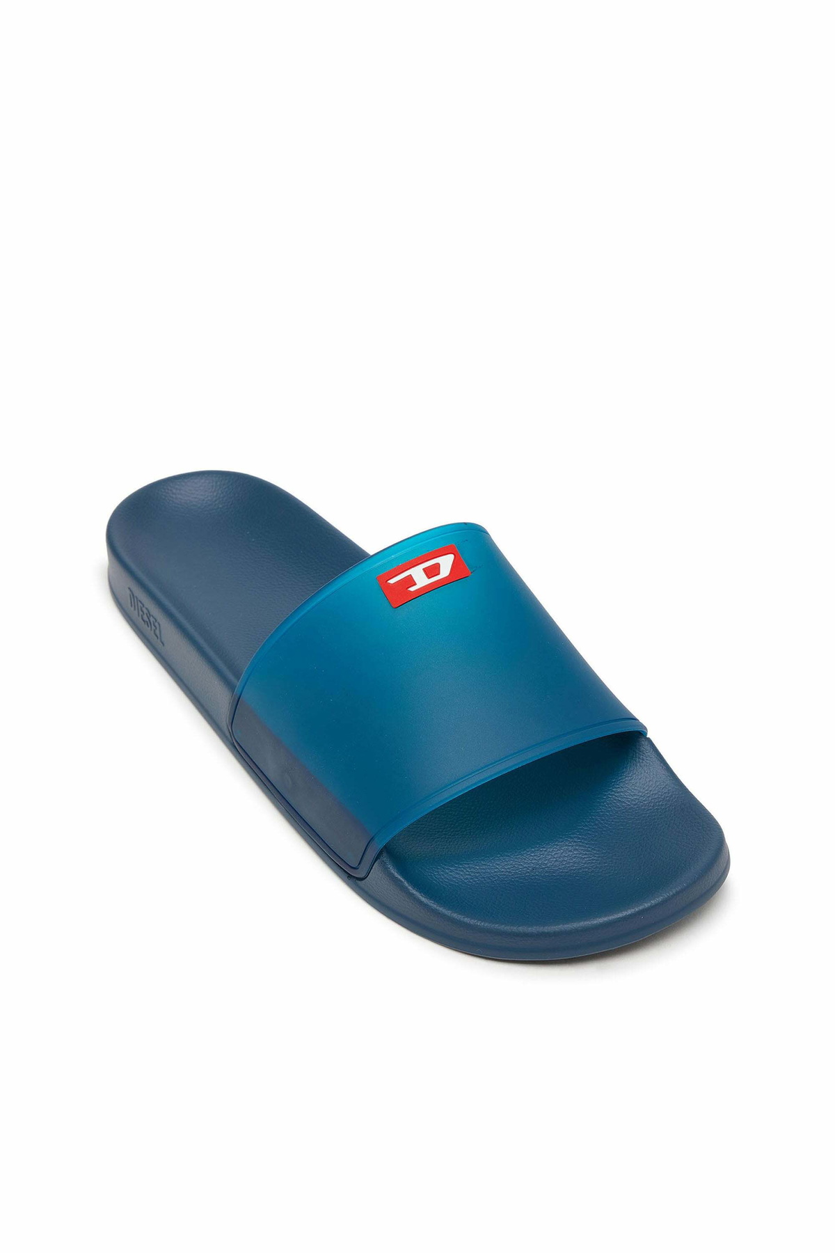 Diesel Sa-Swim - Rubber slides with transparent upper - Slides Mens in Blue