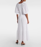 Melissa Odabash Daphne broderie anglaise cotton midi dress