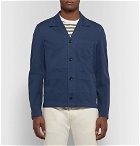 Alex Mill - Slim-Fit Camp-Collar Cotton-Blend Twill Shirt Jacket - Storm blue