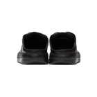 Sunnei Black Leather Dreamy Slip-On Sneakers