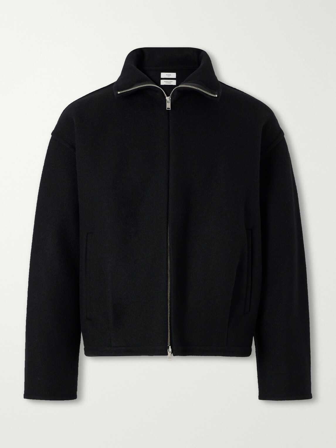 YOKE - Wool and Cashmere-Blend Felt Blouson Jacket - Black