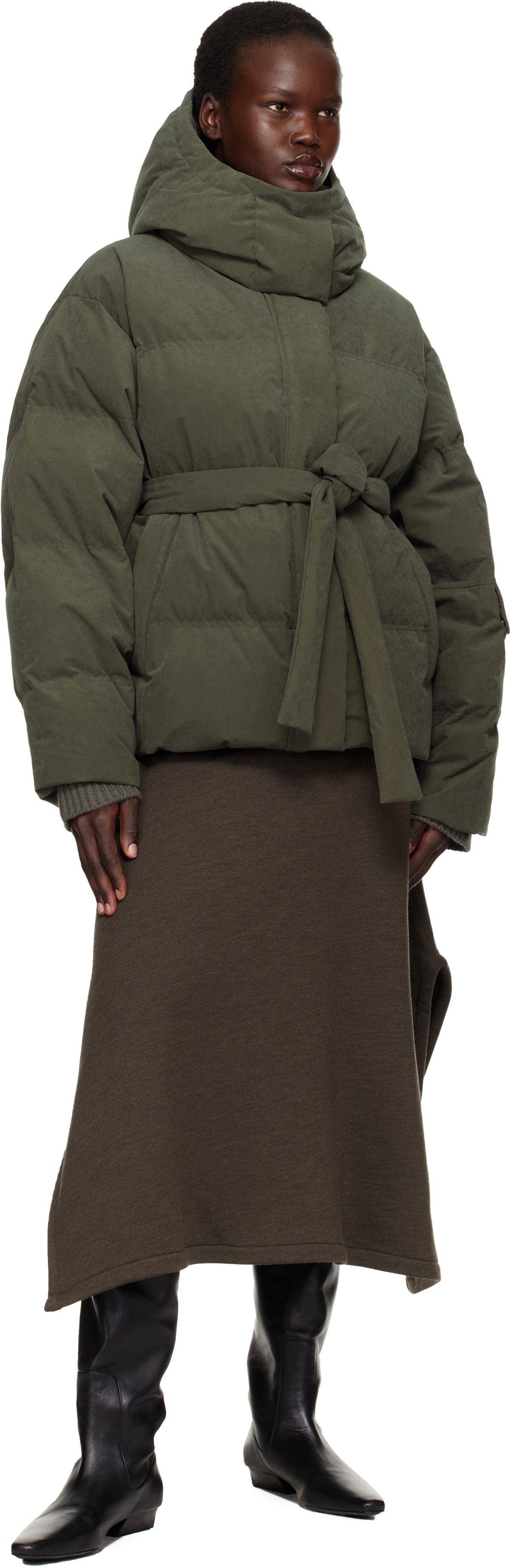 Holzweiler Green Steilia Brushed Down Jacket