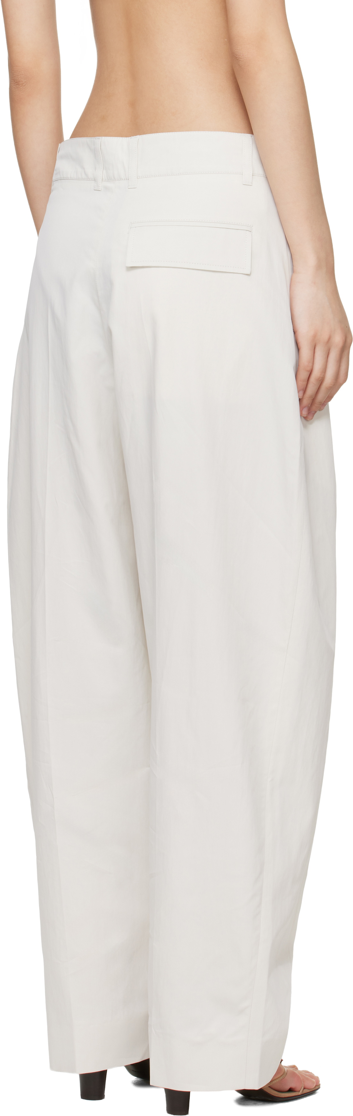 Studio Nicholson Off-White Acuna Trousers