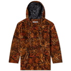 Acne Studios Men's Oster Flower Print Cord Jacket in Rust Red