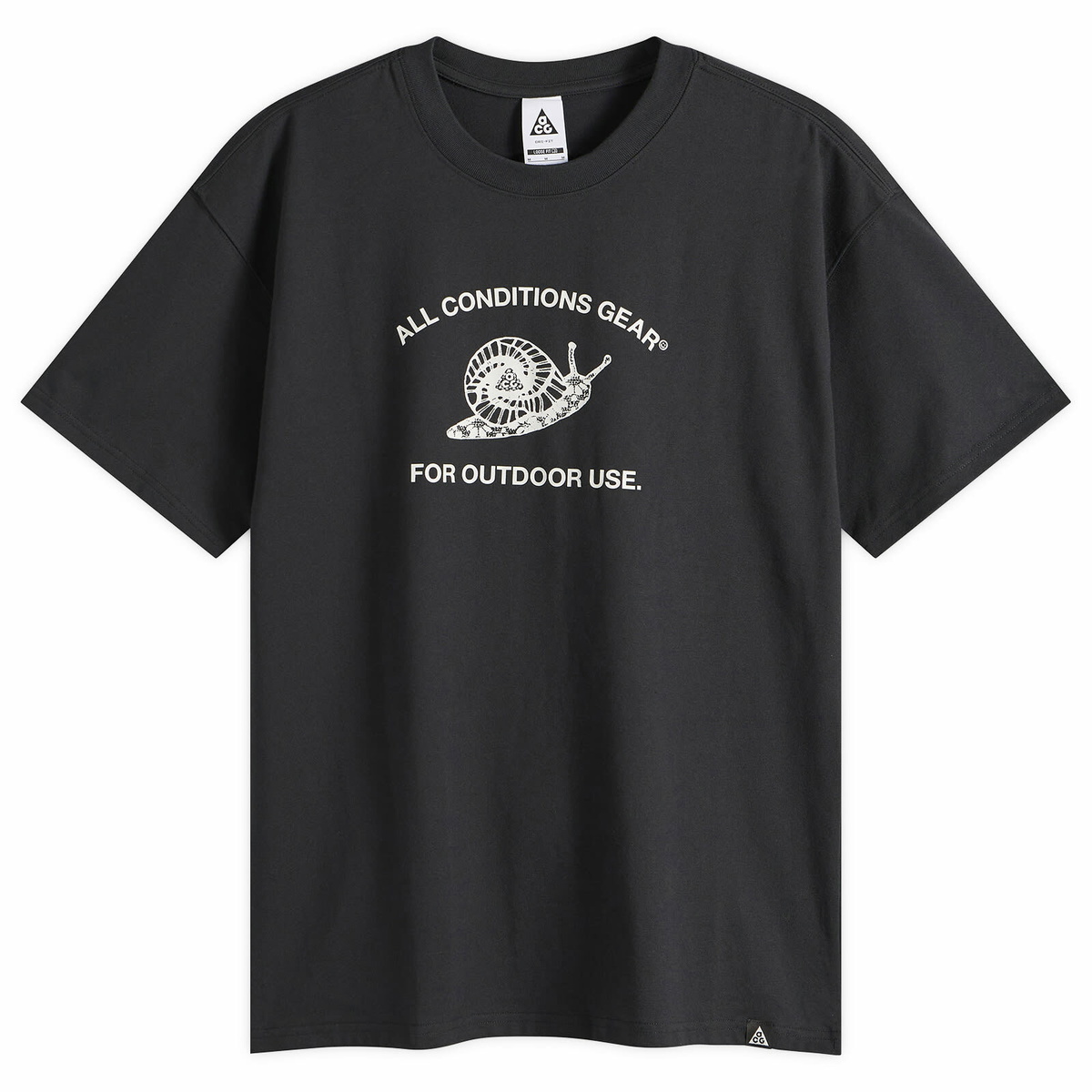 Nike Men's ACG Mystery Snail T-Shirt in Black