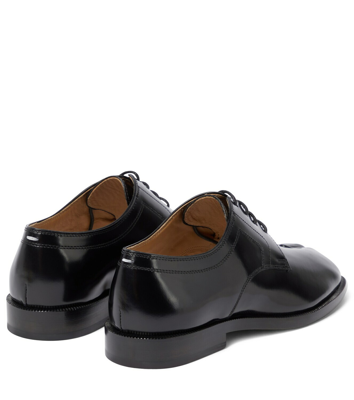 MAISON MARGIELA Tabi Split-Toe Polished-Leather Derby Shoes for