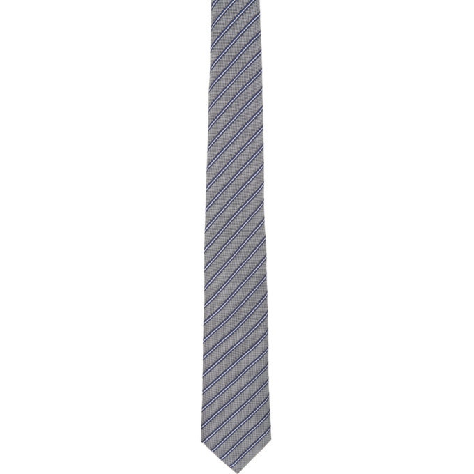 Photo: Giorgio Armani Blue Jacquard Stripe Tie