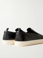 Officine Creative - Bug Leather Slip-On Sneakers - Black